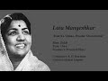 Lata Mangeshkar Raat Ka Sama From Ziddi