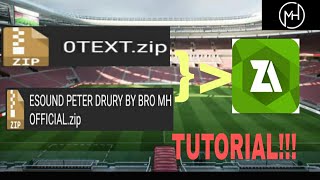 [TUTORIAL] CARA MENGESTRAK COMENTATOR PETER DRURY KE DALAM GAME PES PPSSPP MENGGUNAKAN ZACHIVER!!!!!