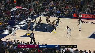 Myles Turner blocks Lebron James