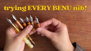 🖋️ what's the difference between BENU nibs? | side-by-side writing samples