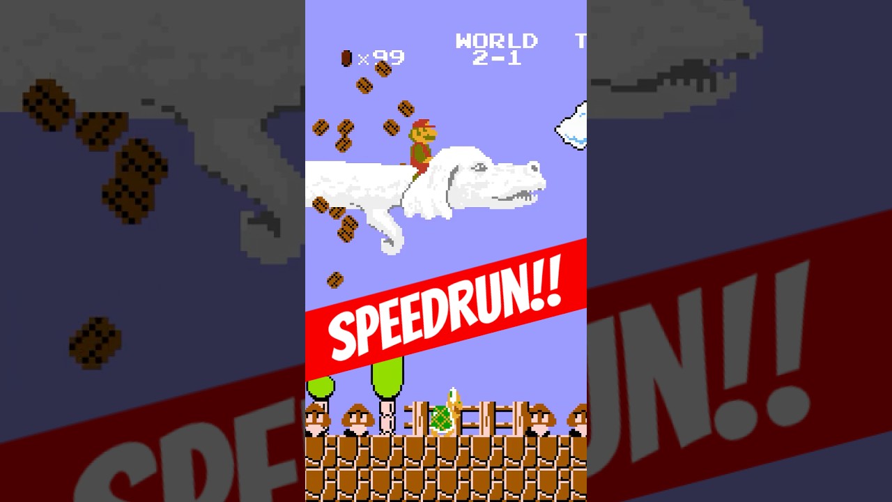 World 2-1 Luck Dragon Speedrun - No Commentary