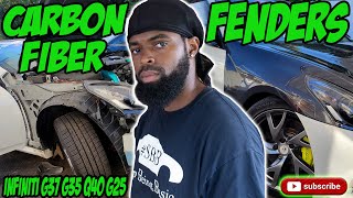 Transform your Infiniti G37 with Carbon Fiber Fenders!