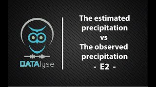 The extracted (estimated satellite precipitation) vs observed precipitation data