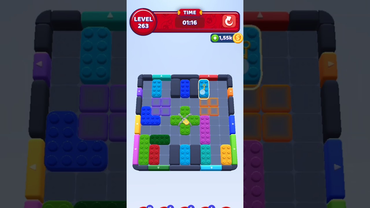 Color Block Jam Level 263 #colorblockjam - YouTube