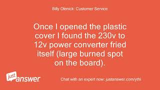 I Have A Maytag 3000 Dryer And The F01 Error Code Came Up. I