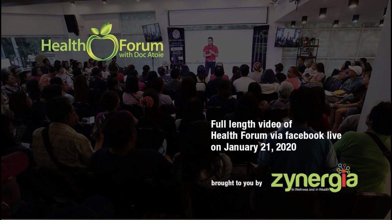 21 January 2020 | Health Forum via Facebook Live