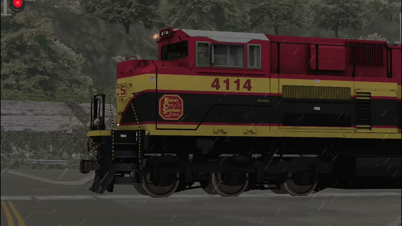 KANSAS CITY SOUTHERN SD70ACE SAME THING PULLING 20 CARS