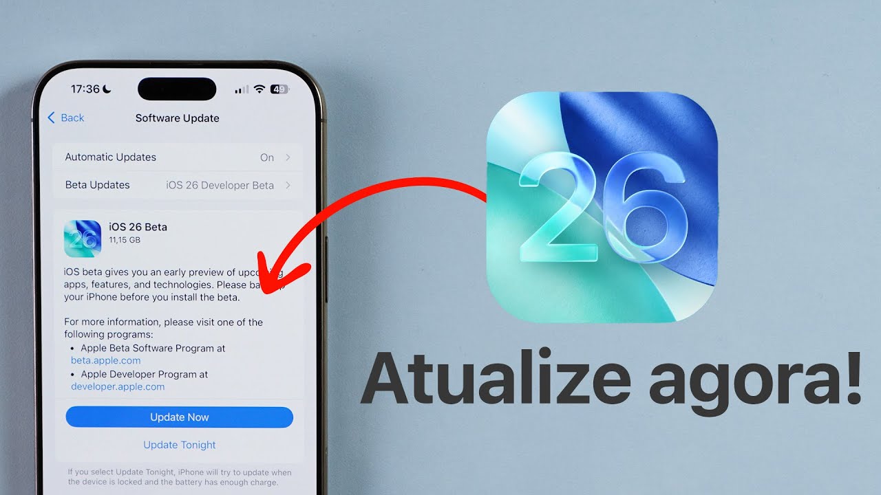 Como Atualizar para o iOS 26 AGORA MESMO! (Método Oficial e Grátis ...