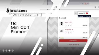 Add a Mini Woocommerce cart element with fly-out panel, Breakdance Module 4: Lesson 16
