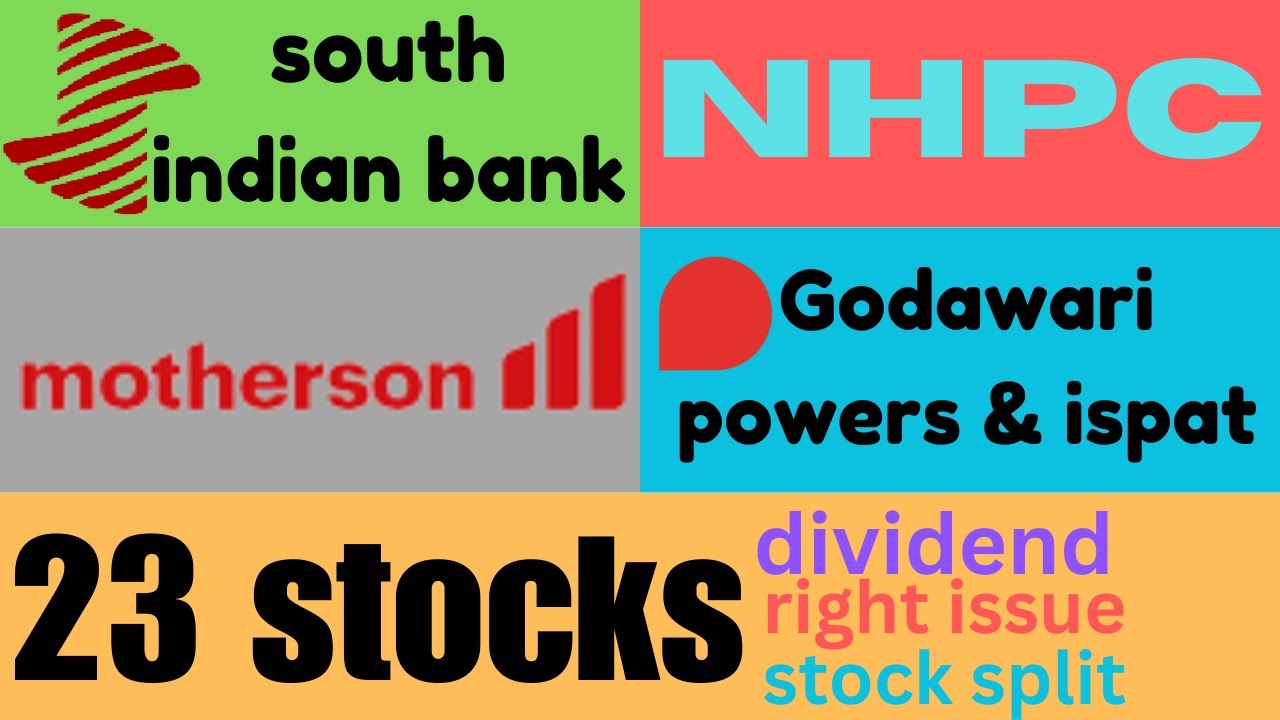 Upcoming dividend stocks right issue buyback corporate actions 