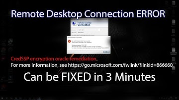 How to Fix Remote Desktop Connection ERROR CredSSP Encryption Remediation Oracle in 3 minutes!