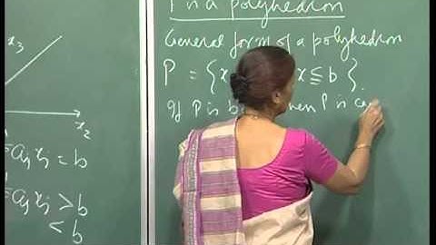 Mod-01 Lec-05 Convex sets, dimension of a polyhedron, Faces, Example of a polytope.