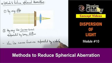 Class 12 Physics | Dispersion of Light | #10 Methods to Reduce Spherical Aberration | For JEE & NEET