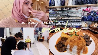 vlog • osaka ?? (a day with us) thrift shop, halal indonesian food, & more! ✨