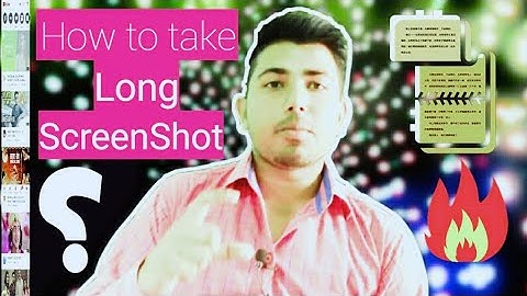 How To Take Long ScreenShot In Android Phone In Hindi || LongShot For Long ScreenShot ||