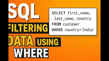 Master SQL Filtering Data with WHERE | SQL Tutorial for Beginners