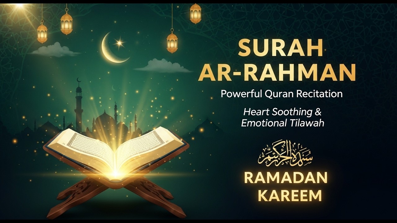 🔴 LIVE Surah Ar-Rahman | Powerful Quran Recitation | Heart Soothing & Emotional Tilawah