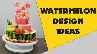 How to Decorate a Watermelon with Apple Step by Step | Watermelon Decoration Ideas