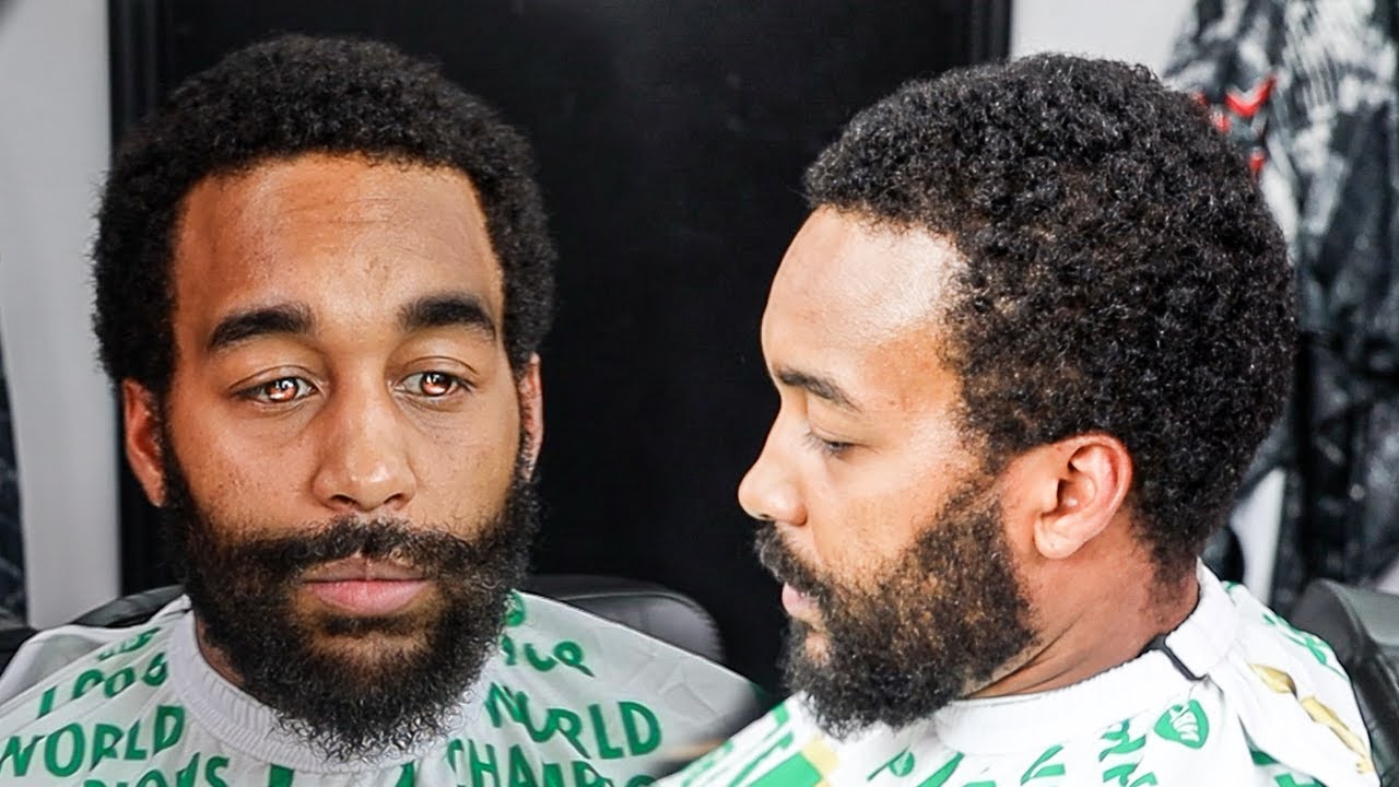 😳TRANSFORMATION😳 3 MONTHS WITHOUT A HAIRCUT/ FADED BEARD/ HAIRCUT TUTORIAL