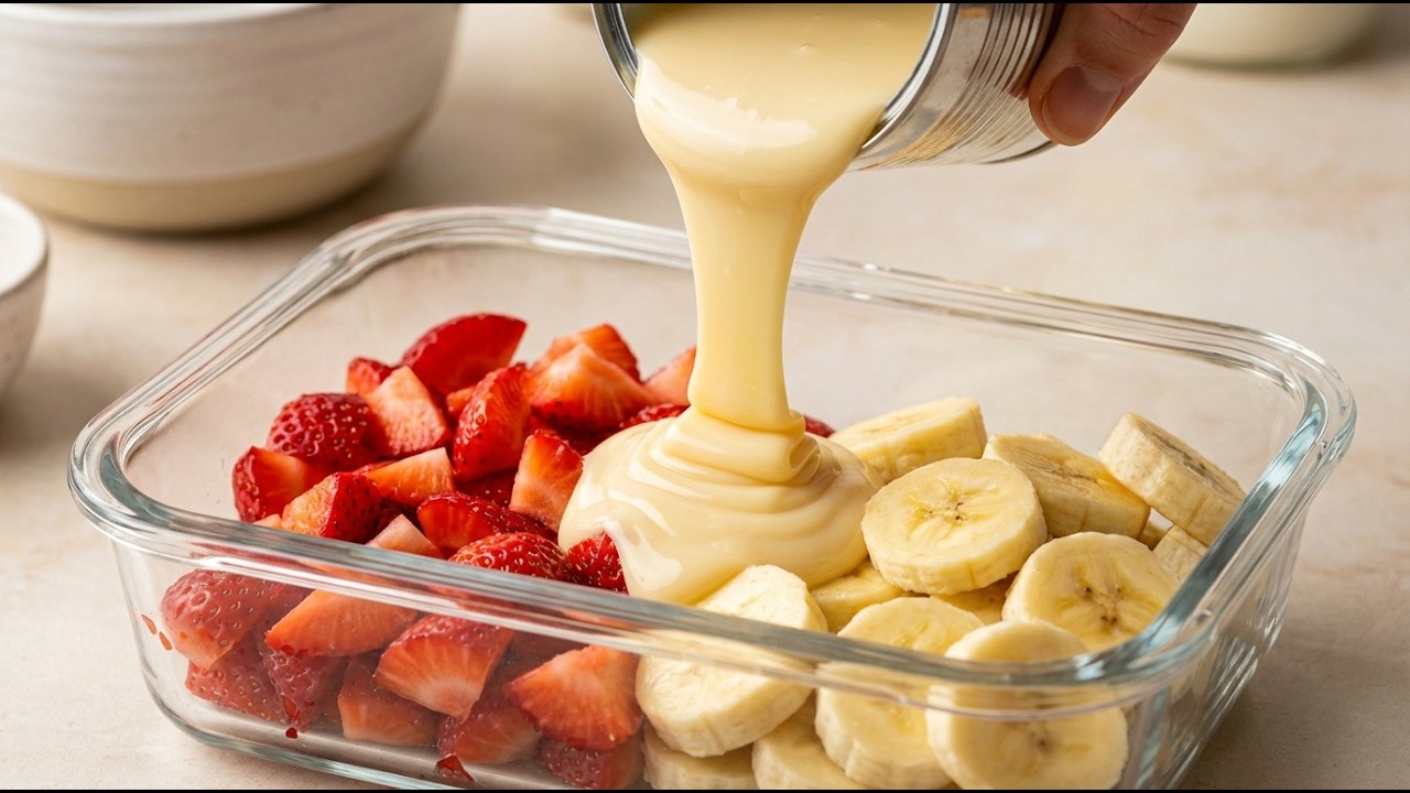 Этот бананово-клубничный пудинг — настоящее сокровище! Здоровый и быстрый рецепт весны!