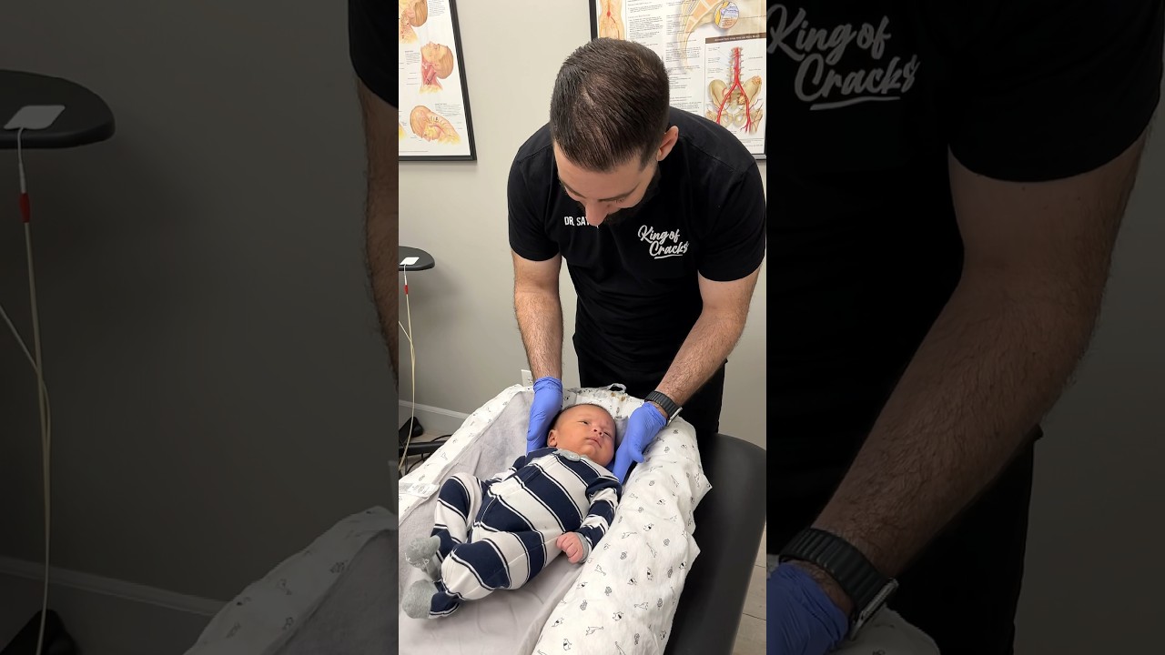 *NEWBORN BABY&rsquo;S NECK IS STUCK* Part 1:  Lucas&rsquo; first ever chiropractic adjustment 🙌