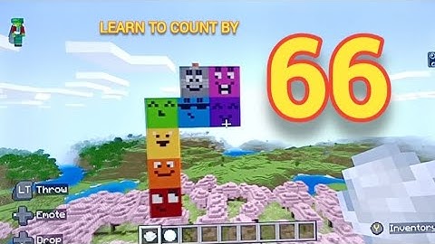 Learn to count by 66 with Noah, Minecraft Number blocks, kids learning songs