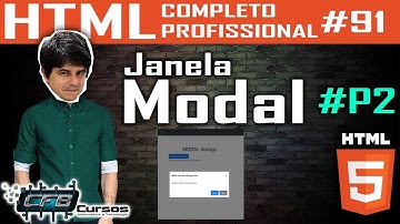 Janela Modal P2 / Página com layout FULL PAGE #P8 - Curso de HTML Completo e Profissional #91
