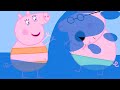 Peppa Pig's Family Goes Swimming At The Beach | Family Kids Cartoon