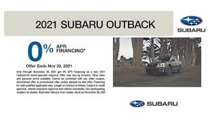 Career Overview 2021 Subaru Outback October Special | Bert Ogden Subaru Edinburg