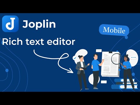 Rich text editor - Joplin mobile