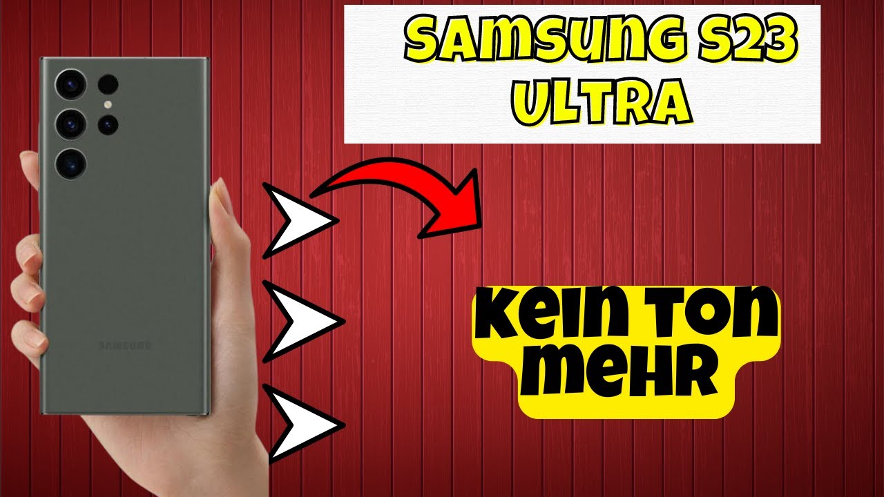 Samsung Tv Plötzlich Kein Ton Mehr Samsung S23 Ultra kein ton mehr / keinen Ton || Lautsprecher