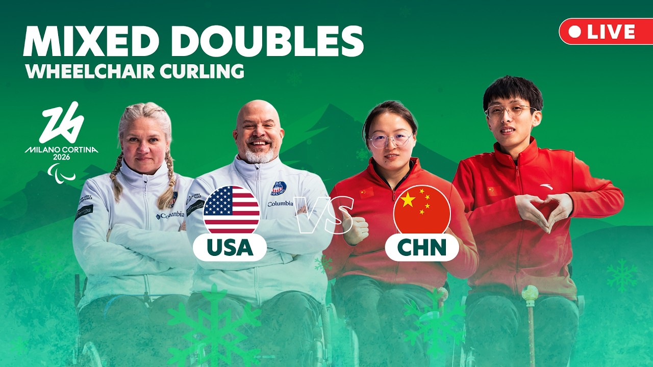 🔴LIVE: USA 🇺🇸vs🇨🇳 CHN | Wheelchair Curling – Mixed Doubles Round Robin | 9 Mar | Milano Cortina 2026