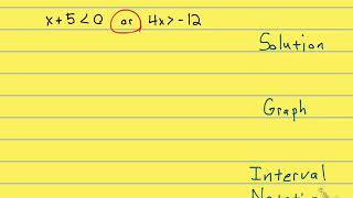 9.1.41 Compound Inequality - OR