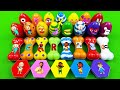 Rainbow SLIME Eggs🌈 Looking Numberblocks, Alphablocks, Cocomelon Mini Eggs, Bones, Hexagonal - ASMR