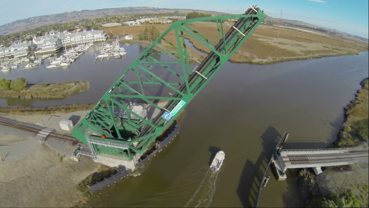 SMART Train, Haystack Bridge, Petaluma, California