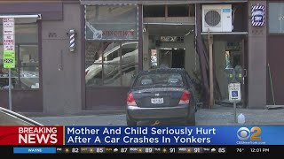 Mother, Child Seriously Hurt In Yonkers Crash