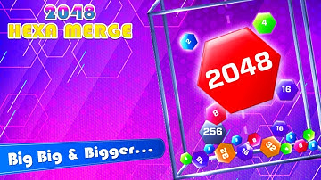 2048 Hexa Merge Drop Puzzle Gameplay Android Mobile