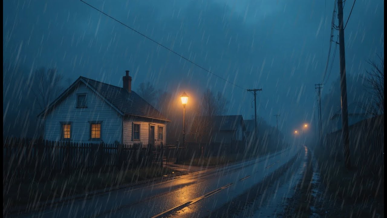 Gentle Rain at Night 🌙 | Peaceful Rain Sounds for Sleeping & Relaxation