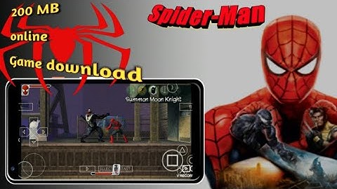 {200MB} Spider-Man Web of shadows high graphics / with PPSSPP emulator game download