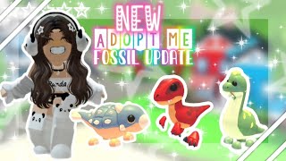 NEW FOSSIL UPDATE IN ADOPT ME!! *EXCITING* 🦖🦕✨️💕🌊🎀 #adoptme #viral #fypシ #roblox #preppy 🫧🌈✨️