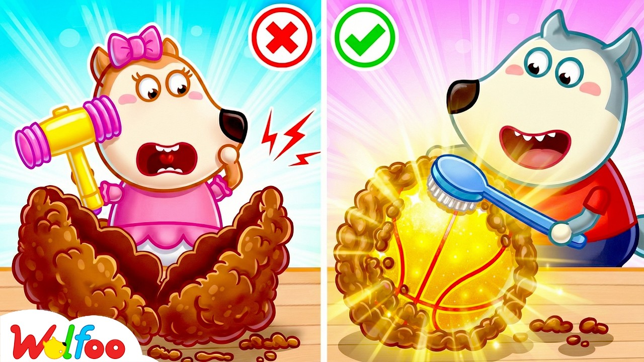 Задание от Вулфу: Если уберёшь, то и сохранишь результат! | Канал Вулфу | Детский мультфильм