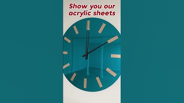 A different kind of art! Make the clock into an acrylic version. #shorts #acrylic