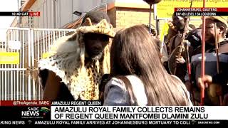 AmaZulu Royal family collects the mortal remains of Queen Mantfombi Dlamini Zulu