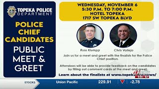 Topeka police chief finalists announced, one candidate withdrew