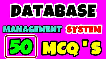 Database Management System 50 MCQ Questions For CBSE Board 2026