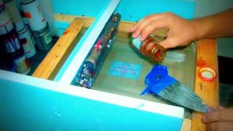 Mực In Lụa Trên Thủy Tinh, Kỹ Thuật In Lụa (In Lưới) Trên Thủy Tinh