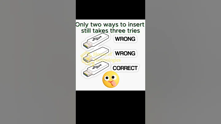 The Struggles of USB: A Comedy of Three Tries! #shorts #usb