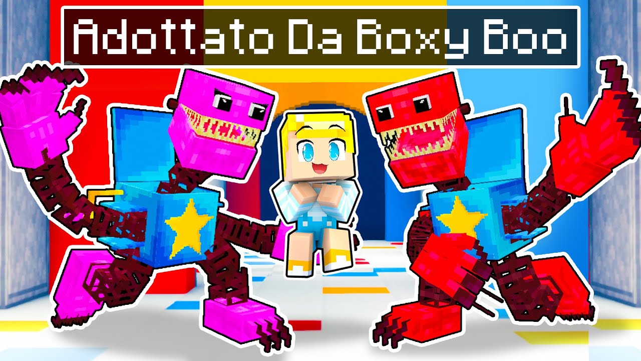 Vengo ADOTTATO Da Una FAMIGLIA Di BOXY BOO! - Minecraft ITA