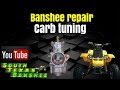 Banshee (stock) carb tuning, air mixture, synch and idle adjustment