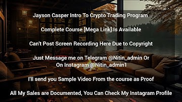 Jayson Casper Intro To Crypto Trading Program 